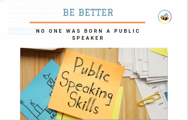 No One Was Born a Public Speaker