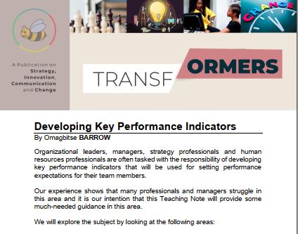 Developing Key Performance Indicators