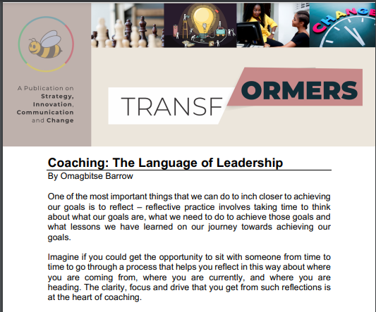 Coaching: The Language of Leadership